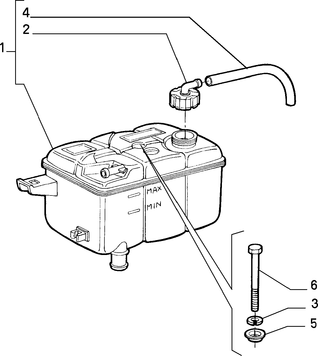 FIAT 46556738 - Kompensācijas tvertne, Dzesēšanas šķidrums ps1.lv