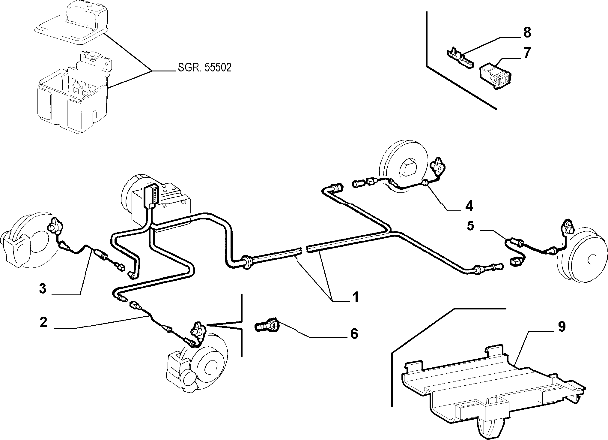 FIAT 46763853 - Devējs, Riteņu griešanās ātrums ps1.lv