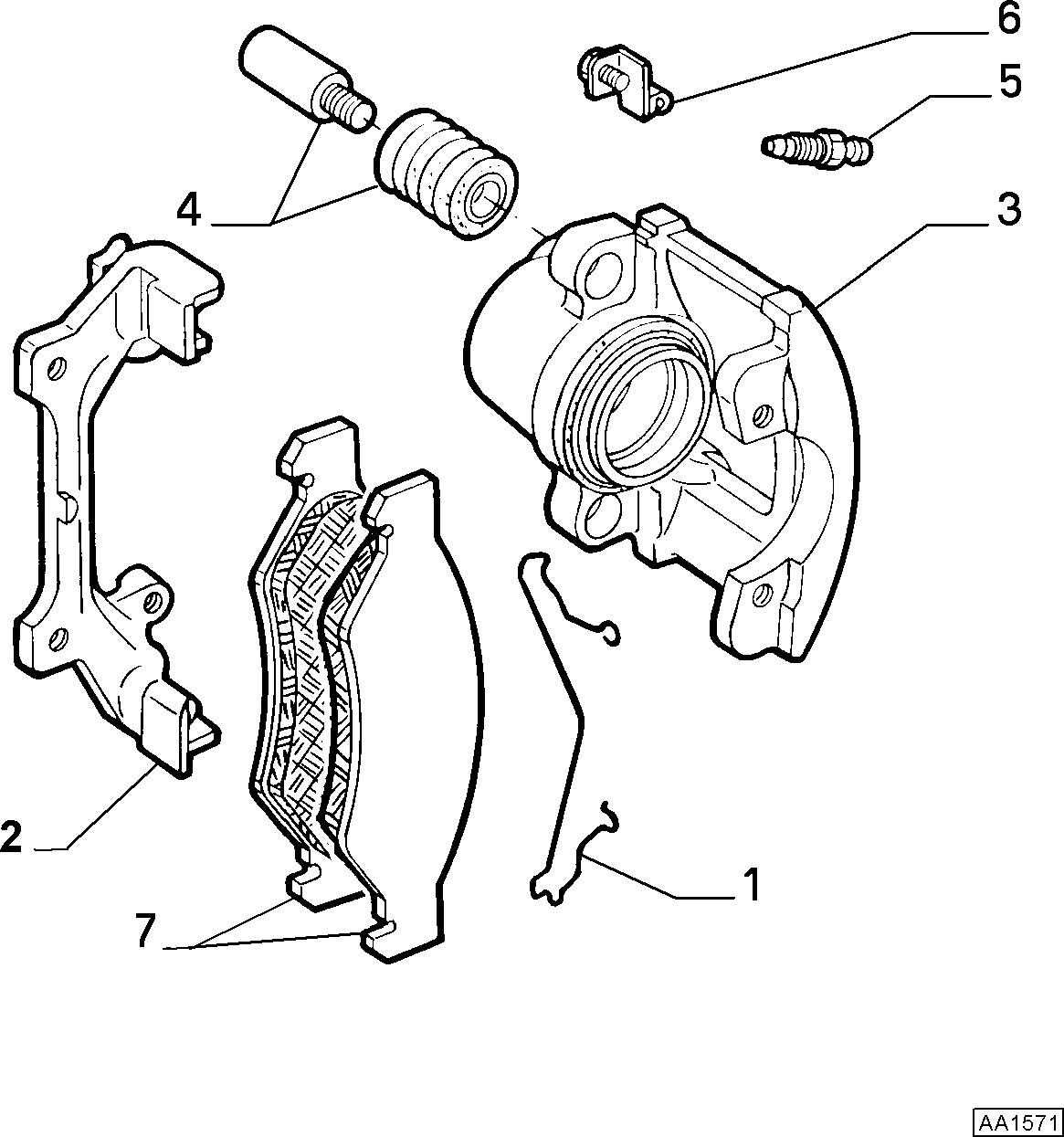 Alfarome/Fiat/Lanci 9947128 - Bremžu suports ps1.lv