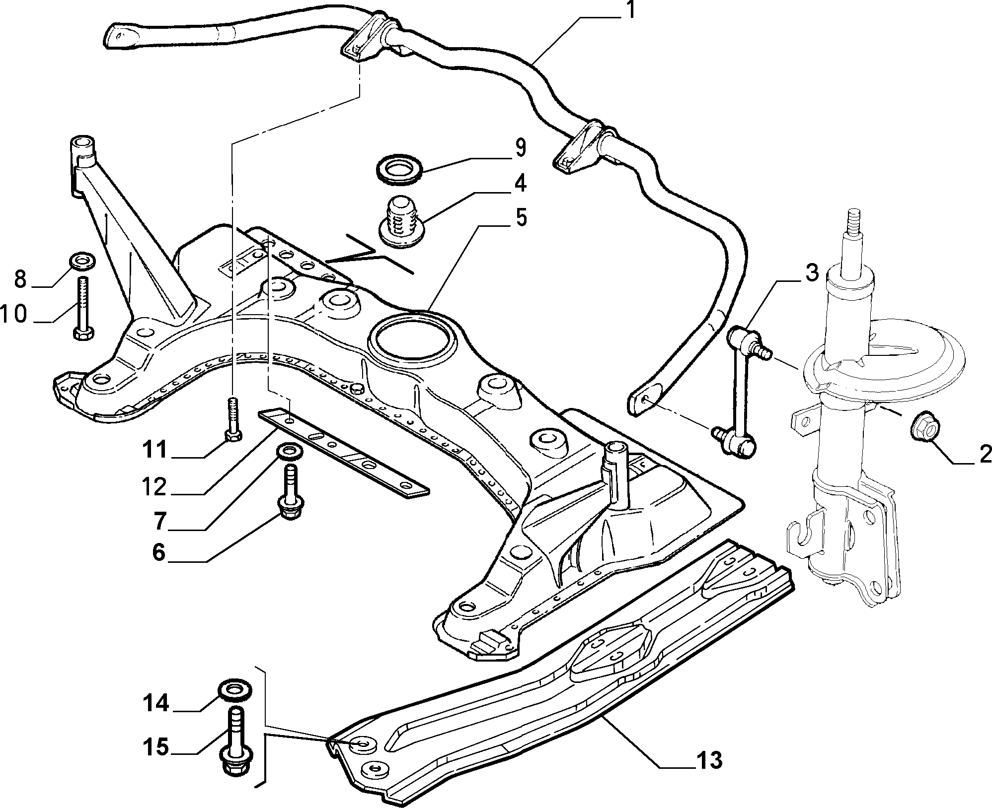 FIAT 51701045 - Stiepnis / Atsaite, Stabilizators ps1.lv