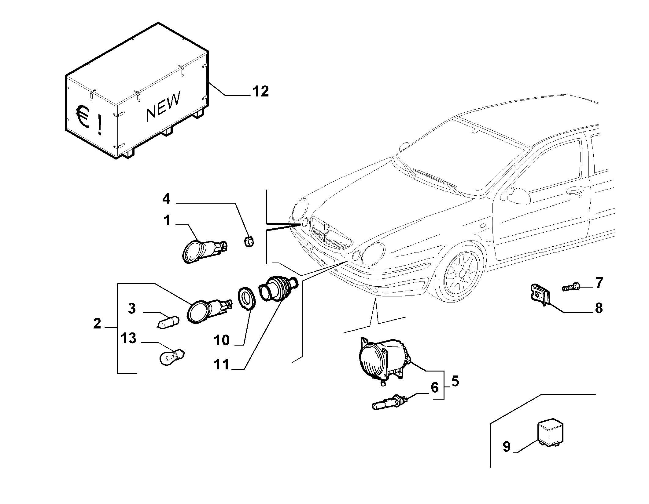 FIAT 46827706 - Miglas lukturis ps1.lv