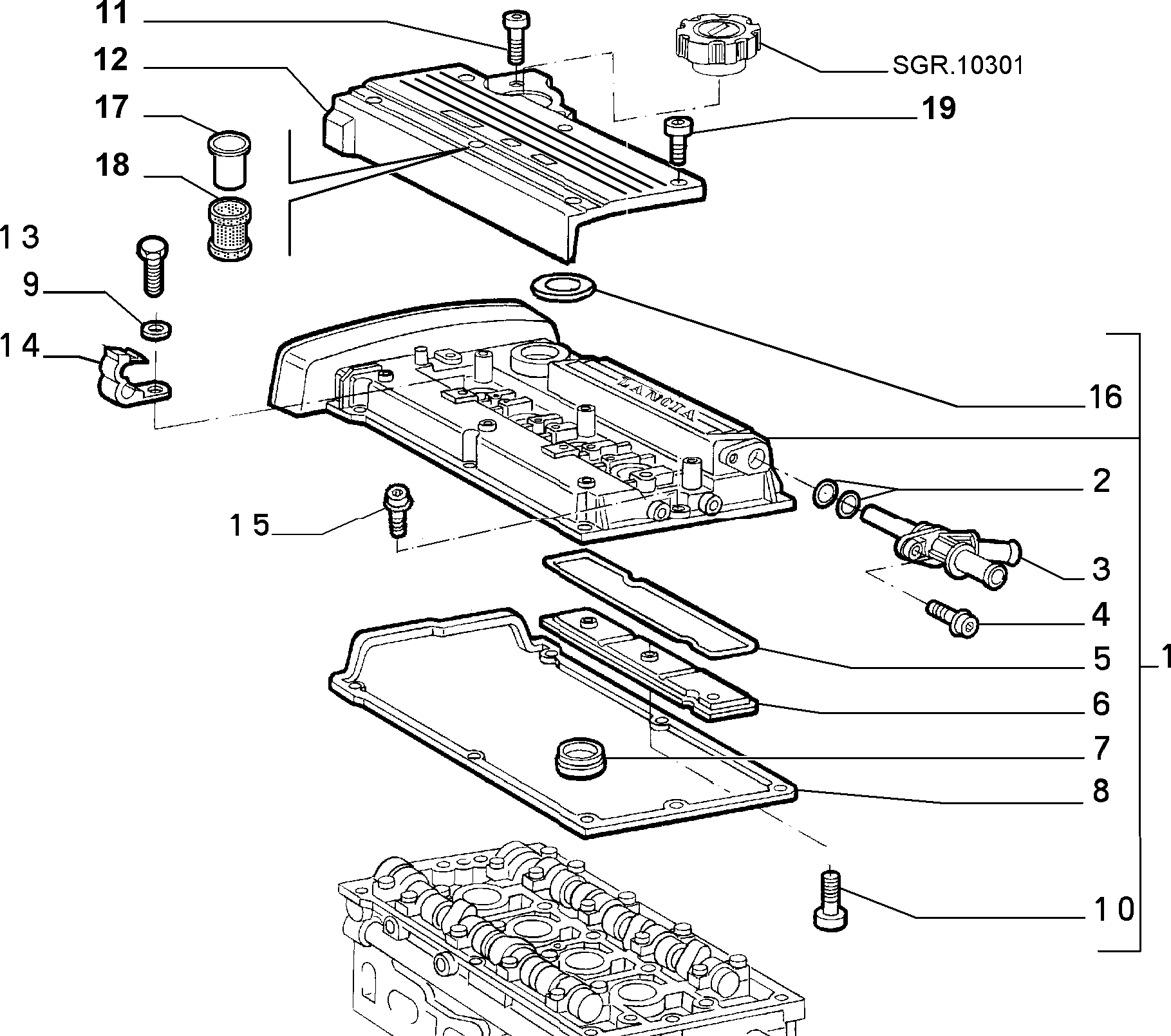 FIAT 60586217 - Blīve, Motora bloka galvas vāks ps1.lv