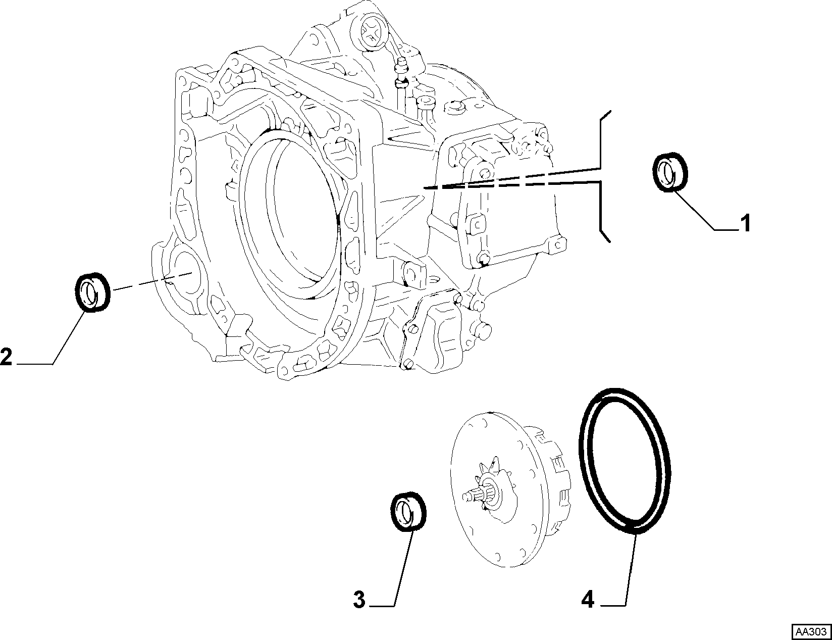 FIAT 77362436 - Vārpstas blīvgredzens, Mehāniskā pārnesumkārba ps1.lv