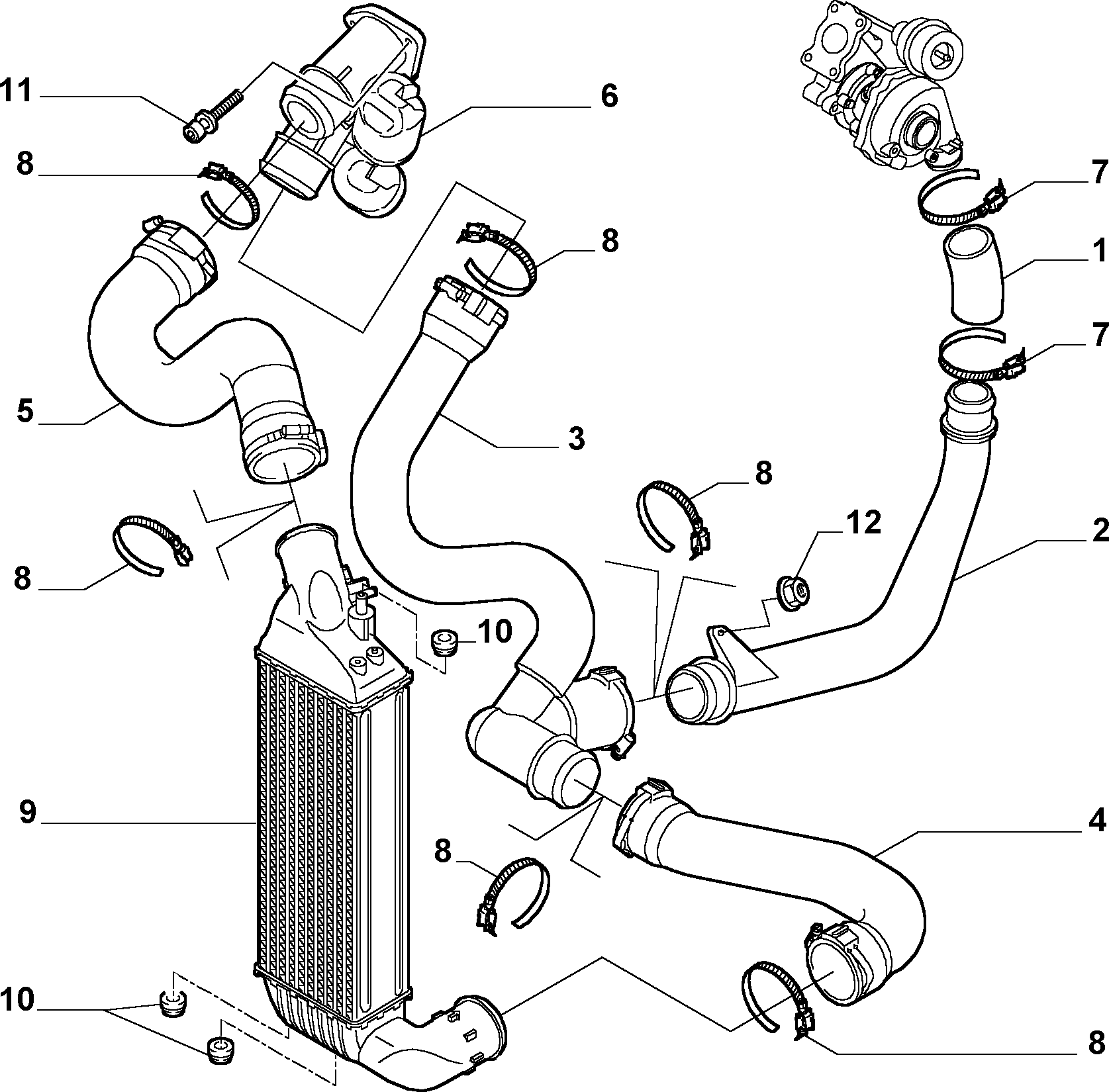 FIAT 1491443080 - Pūtes sistēmas gaisa caurule ps1.lv