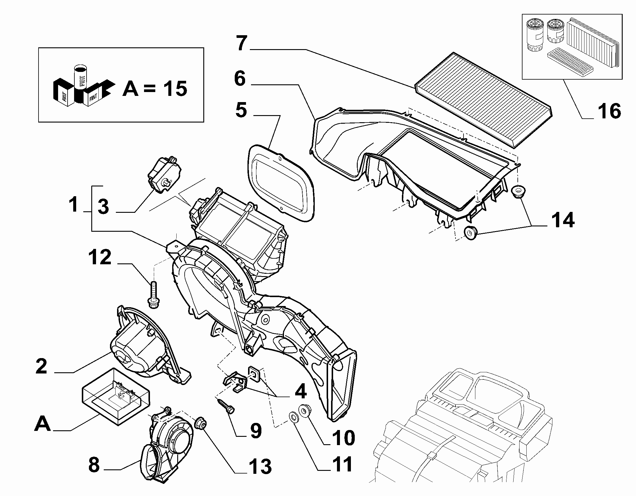 FIAT 9464242580 - Salona ventilators ps1.lv