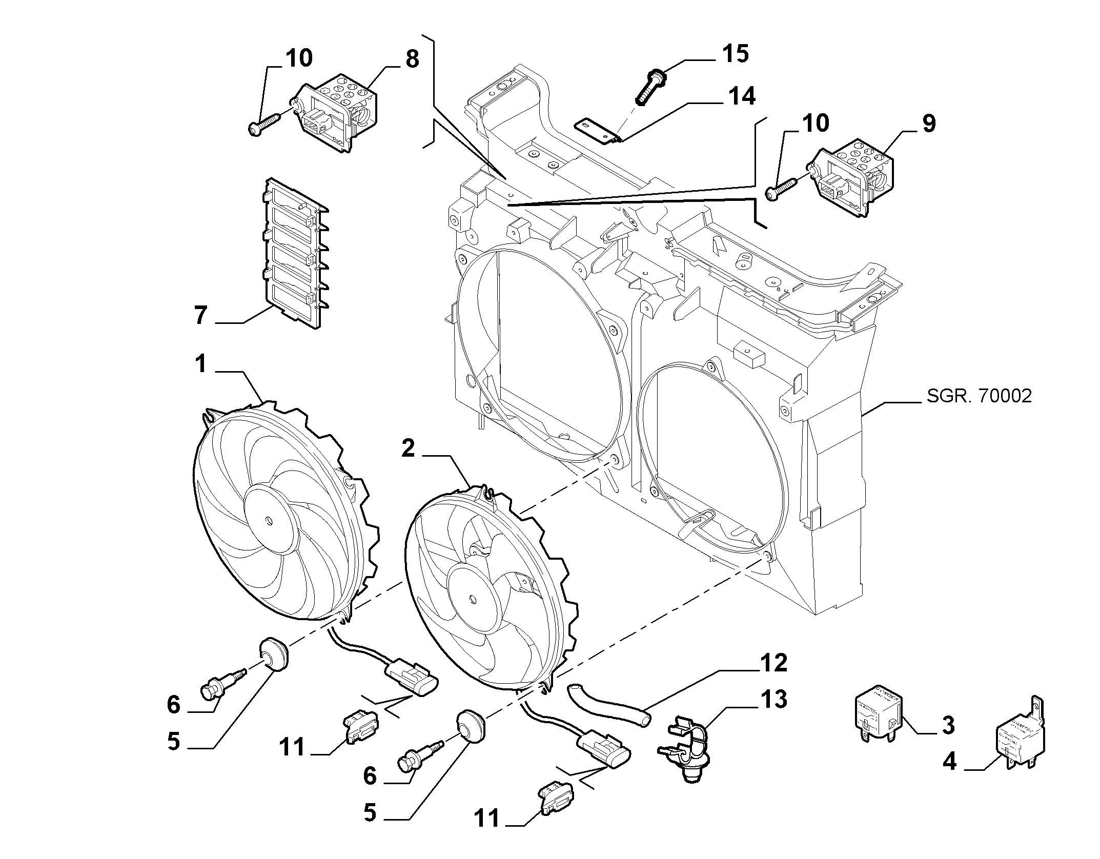 FIAT / LANCIA 1400821280 - Ventilators, Motora dzesēšanas sistēma ps1.lv