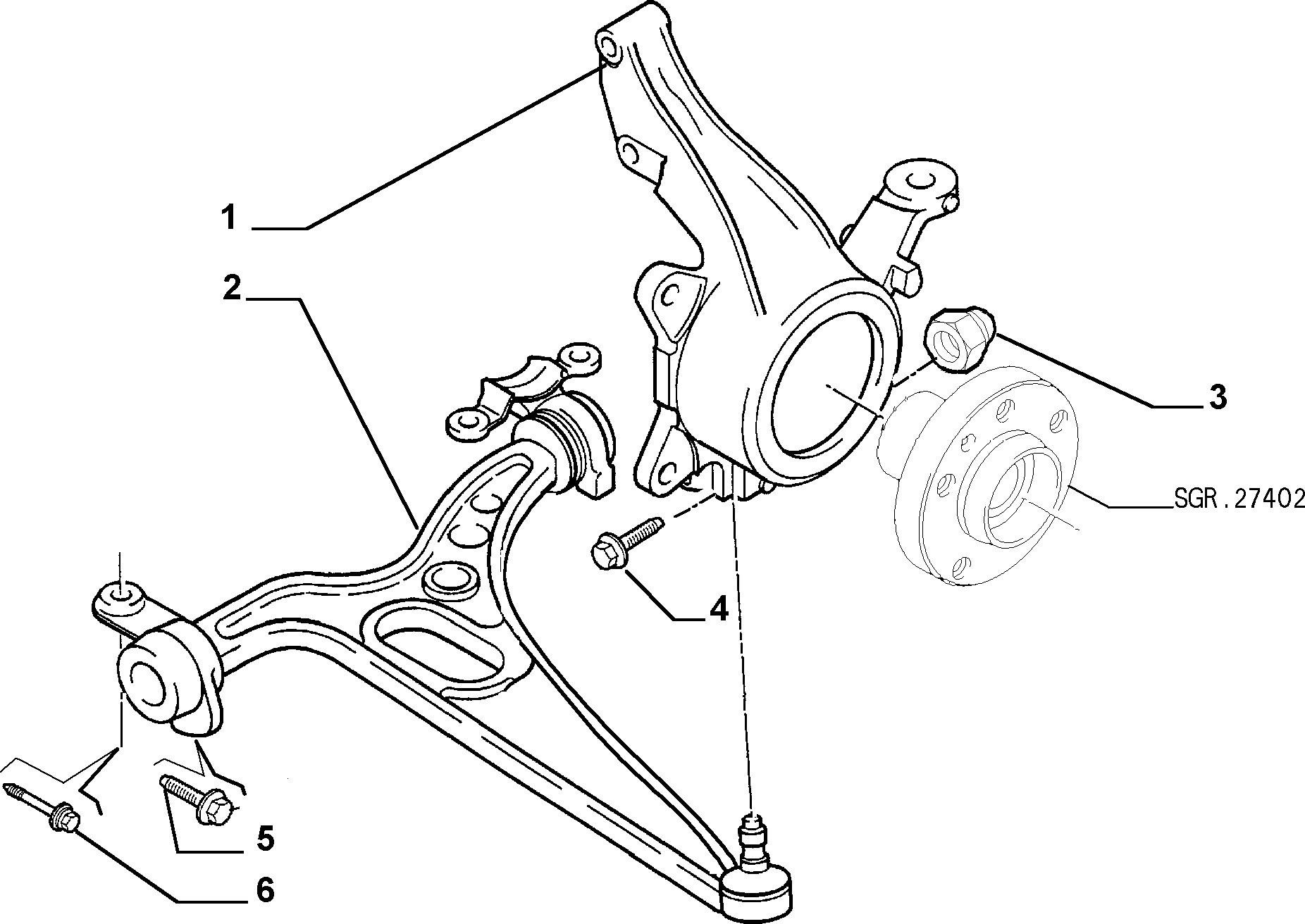 FIAT 93501487 - Neatkarīgās balstiekārtas svira, Riteņa piekare ps1.lv