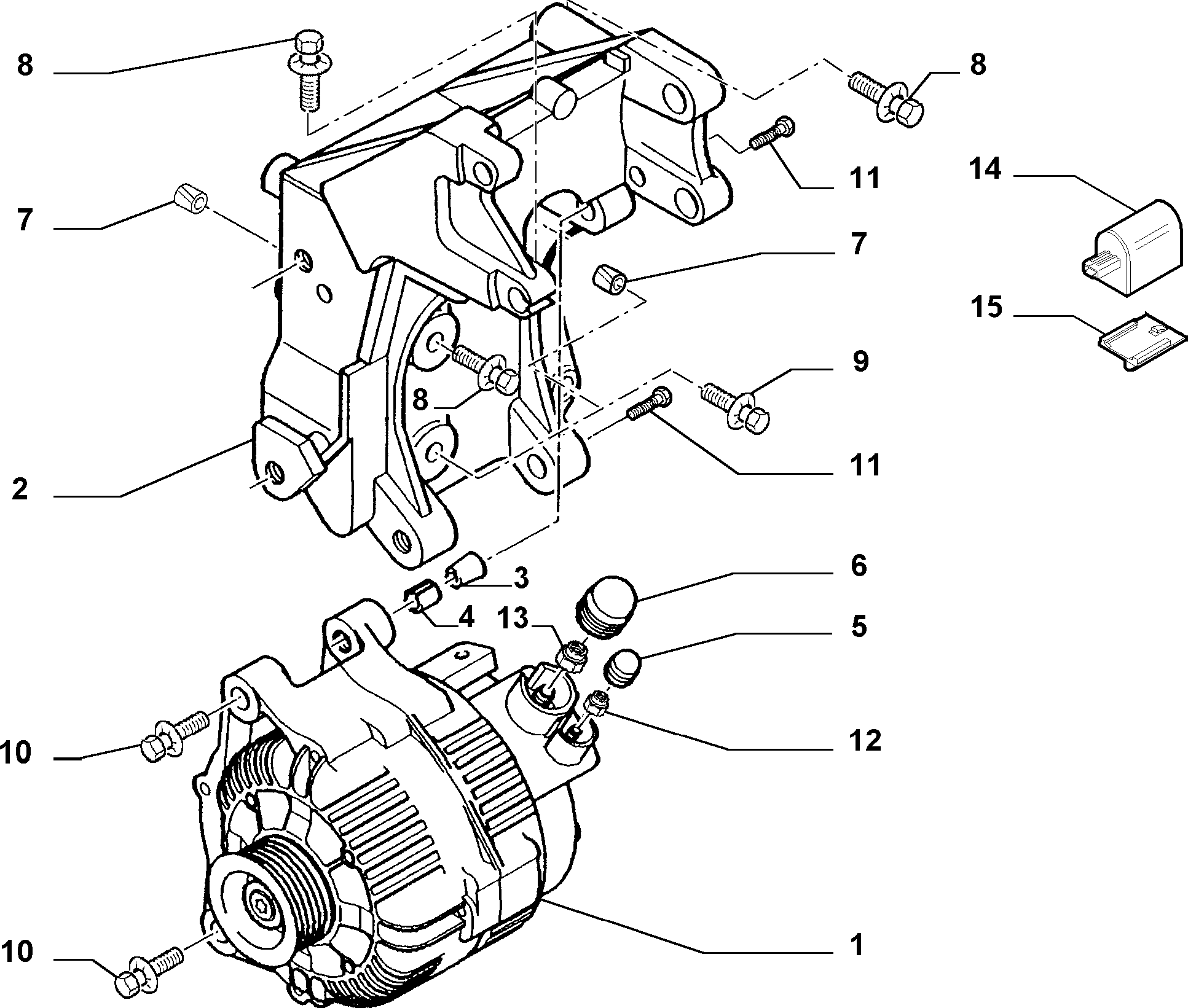 Alfa Romeo 9646065480* - Piedziņas skriemelis, Ģenerators ps1.lv