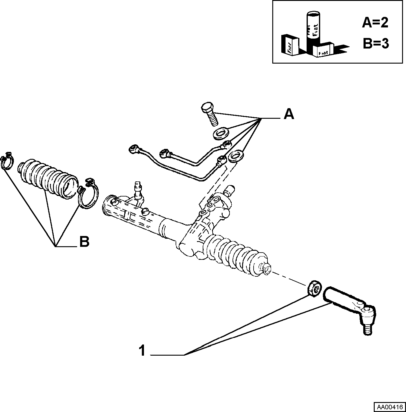 PEUGEOT 77362279 - Stūres šķērsstiepnis ps1.lv