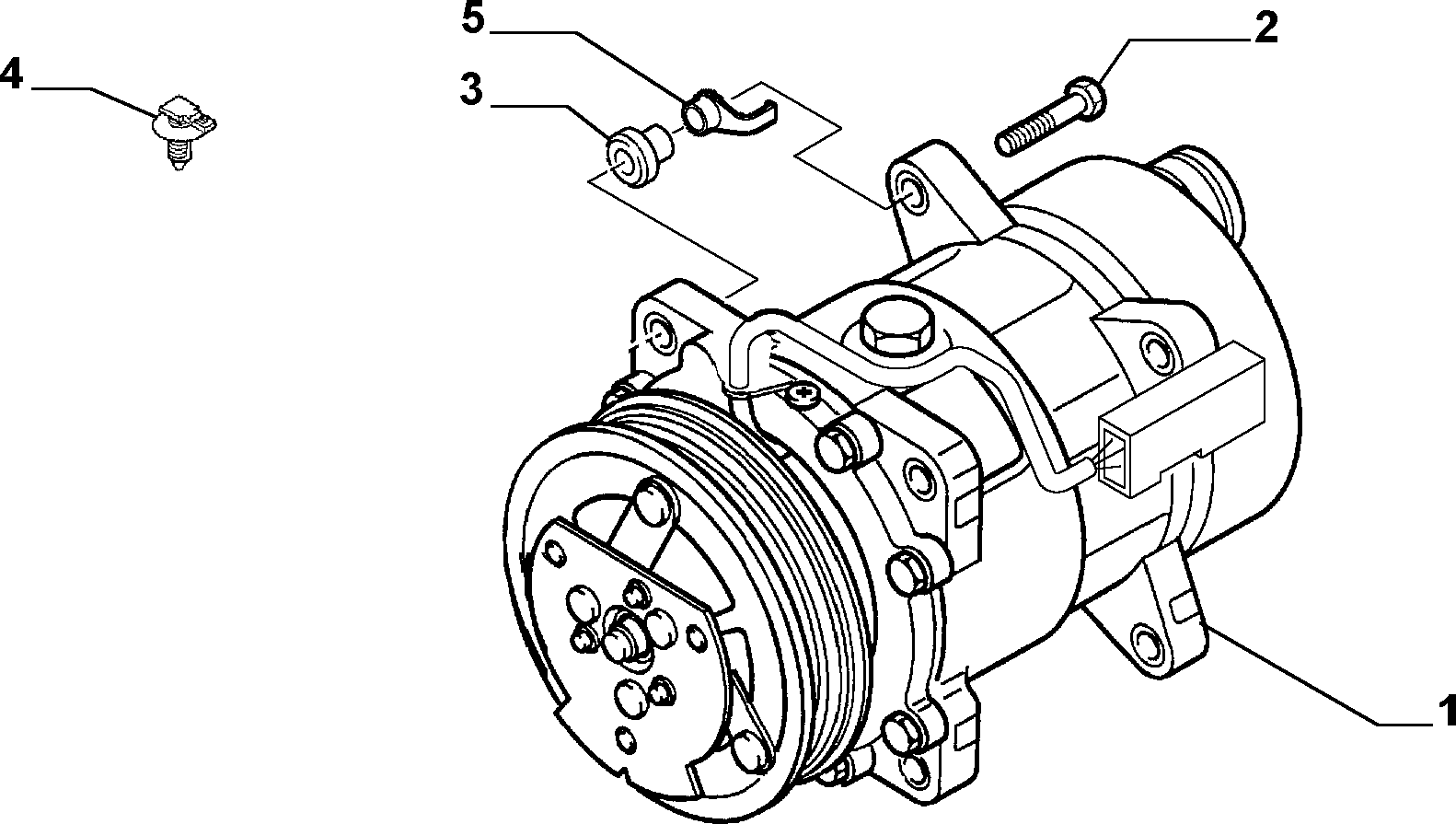 CITROËN 96.391.095.80 - Kompresors, Gaisa kond. sistēma ps1.lv