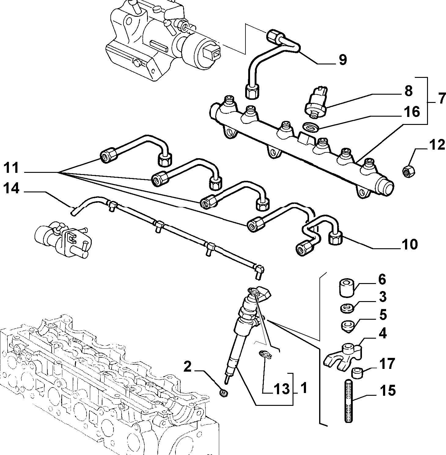 Lancia 46779638 - Devējs, Degvielas padeves spiediens ps1.lv