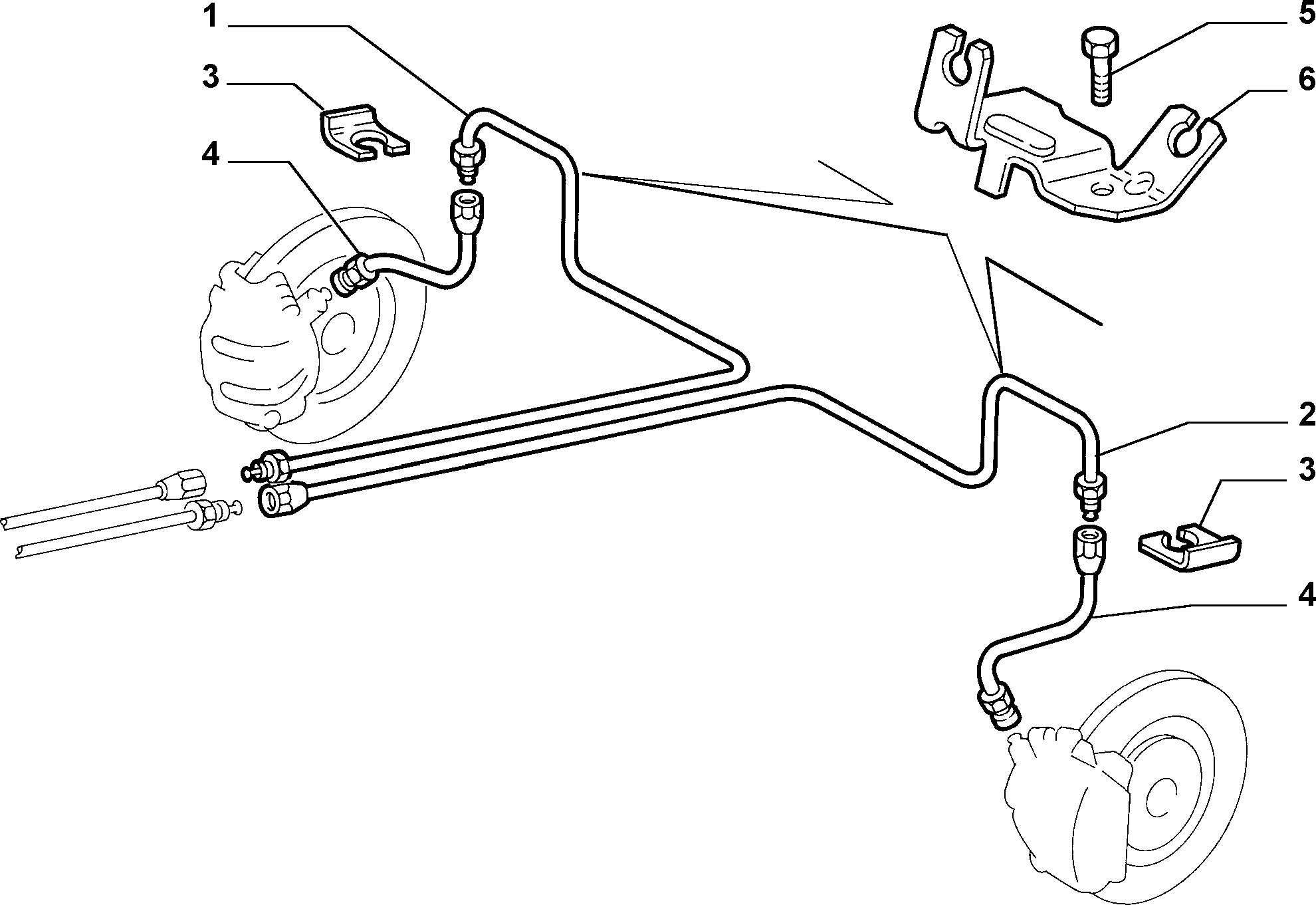 Lancia 51711589 - Bremžu šļūtene ps1.lv