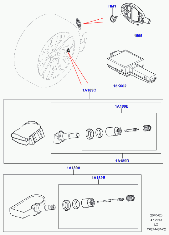 Opel LR058023 - Riteņu grieš. ātruma devējs, Riepu spiediena kontroles sist. ps1.lv