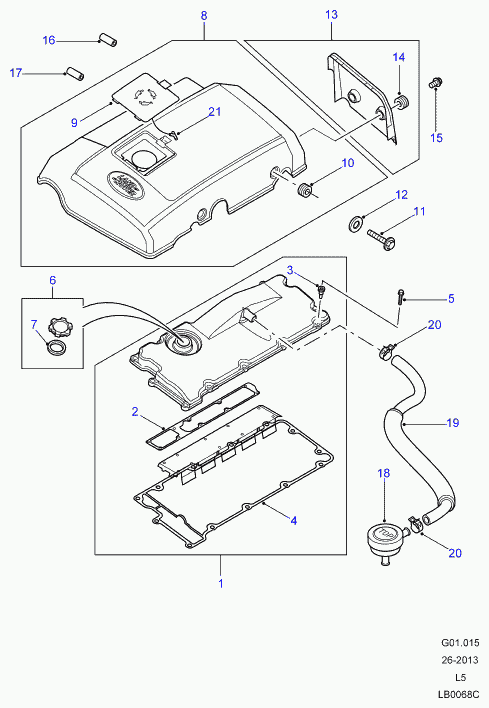 Land Rover ERR7094 - Blīve, Motora bloka galvas vāks ps1.lv