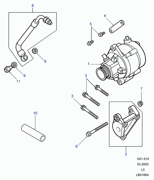 Land Rover ERR 6999 - Ģenerators ps1.lv