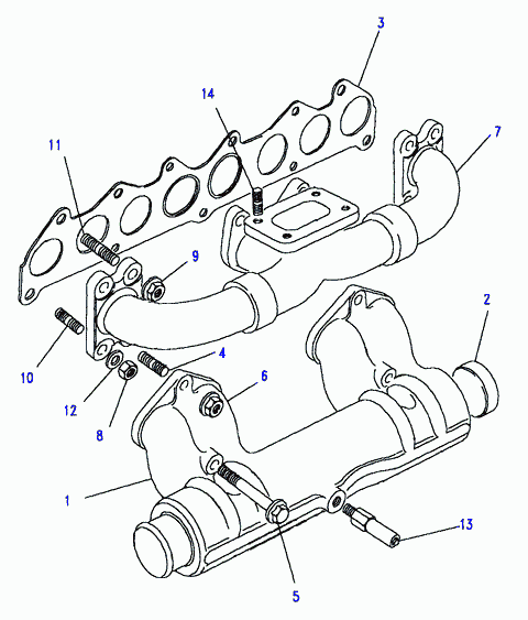 Land Rover ERR1208 - Blīve, Ieplūdes / Izplūdes kolektors ps1.lv