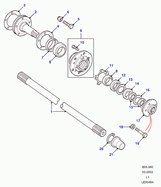 Land Rover 549473 - Riteņa rumbas gultņa komplekts ps1.lv