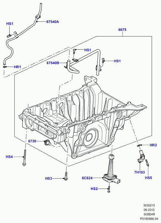 Land Rover LR012640 - Devējs, Motoreļļas līmenis ps1.lv