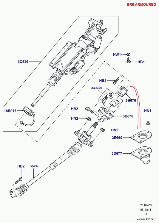 Land Rover SRO105071 - Pagrieziena leņķa devējs ps1.lv