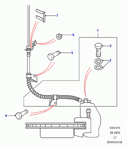 Rover ANR 3258 - Bremžu šļūtene ps1.lv