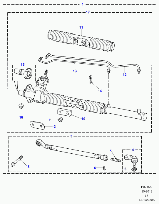 Land Rover QFK 100082* - Stūres šķērsstiepnis ps1.lv