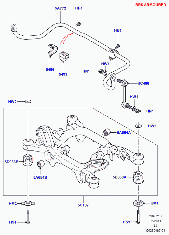 Land Rover RGD000131 - Stiepnis / Atsaite, Stabilizators ps1.lv