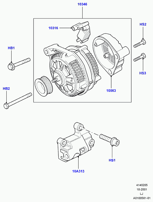 Land Rover YLW000010 - Ģeneratora sprieguma regulators ps1.lv