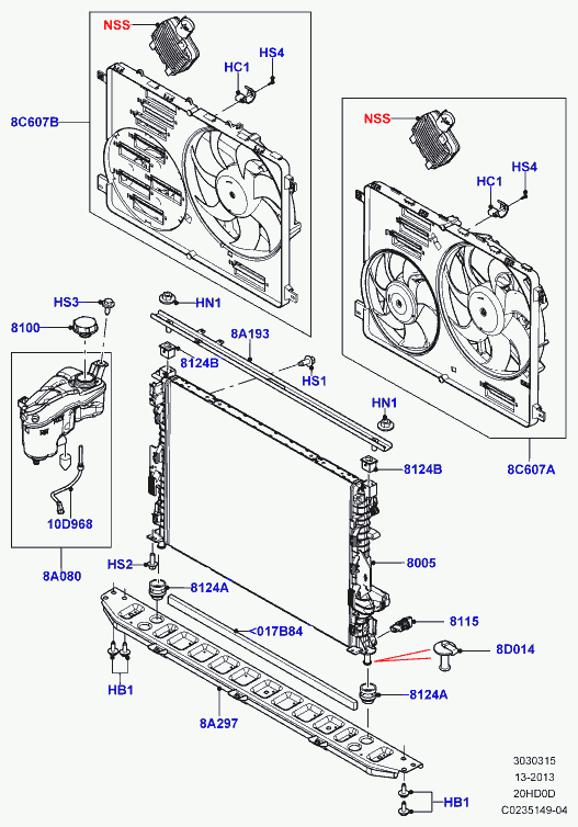 Land Rover LR000243 - Vāciņš, Dzesēšanas šķidruma rezervuārs ps1.lv