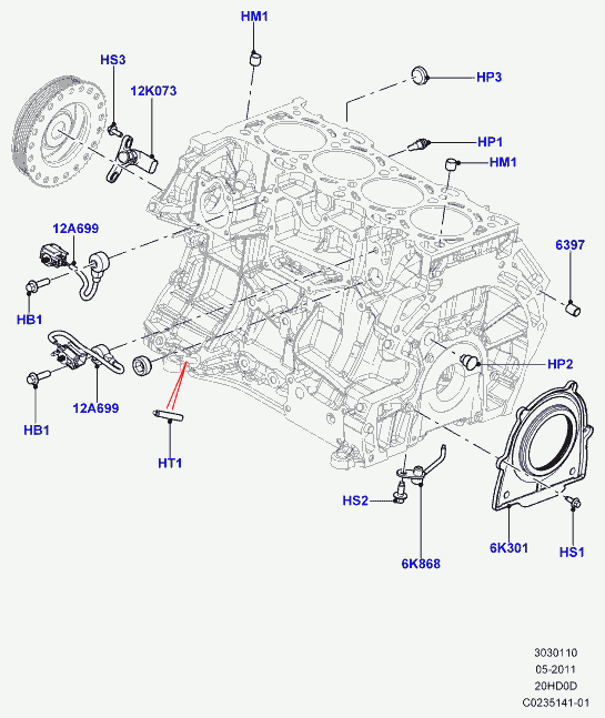 Land Rover LR025005 - Detonācijas devējs ps1.lv