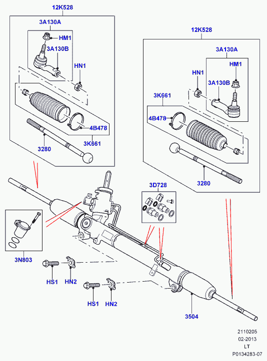 Land Rover LR019434 - Stūres mehānisms ps1.lv