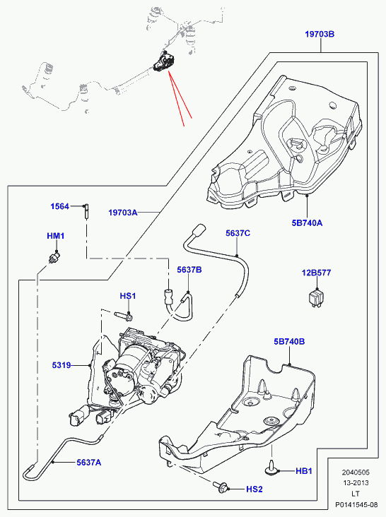 Land Rover LR045251 - Kompresors, Pneimatiskā sistēma ps1.lv