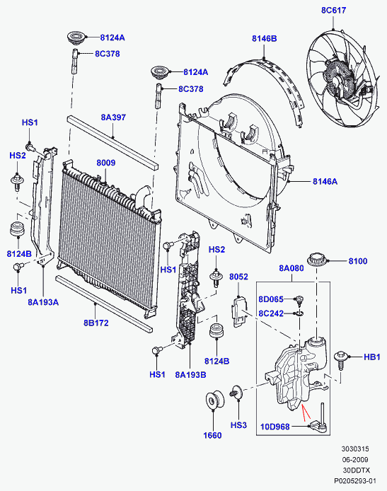 Land Rover LR015561 - Radiators, Motora dzesēšanas sistēma ps1.lv