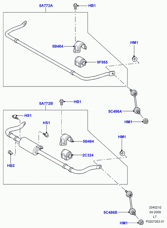 Rover RVU000022 - Bush, Stabilizer Bar ps1.lv