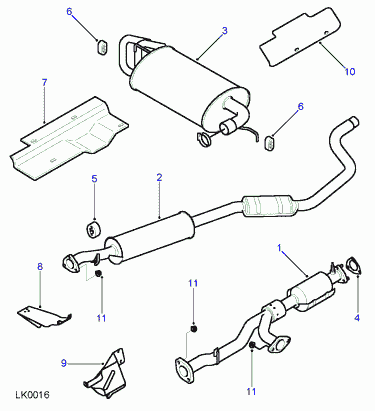 ROV/TRIU/JAGU/AUSTIN WCM100480 - Blīve, Izplūdes caurule ps1.lv