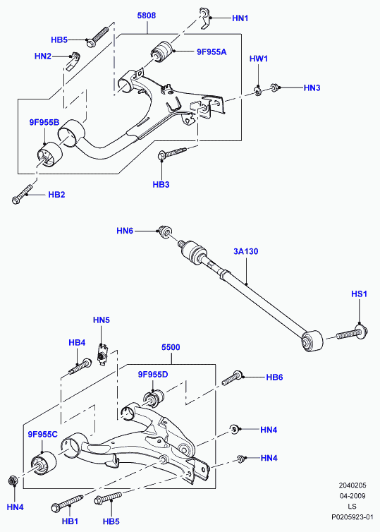 Land Rover #LR010523 - Neatkarīgās balstiekārtas svira, Riteņa piekare ps1.lv