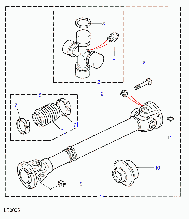 Land Rover FRC8386 - Piedziņas vārpsta ps1.lv