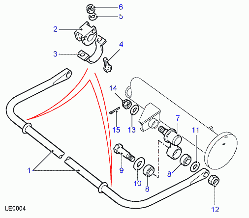 Land Rover NTC7394 - Bukse, Stabilizators ps1.lv