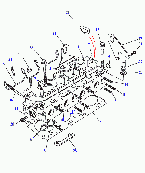 Land Rover ETC8808 - Cilindru galvas skrūvju komplekts ps1.lv