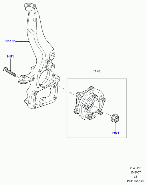 Rover RFM500010 - Riteņa rumbas gultņa komplekts ps1.lv