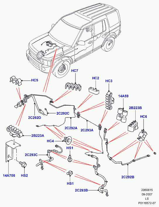 Land Rover SHB500039 - Bremžu šļūtene ps1.lv