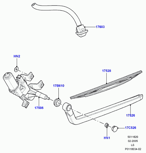 Rover DKC 5000 30 - Stikla tīrītāja slotiņa ps1.lv