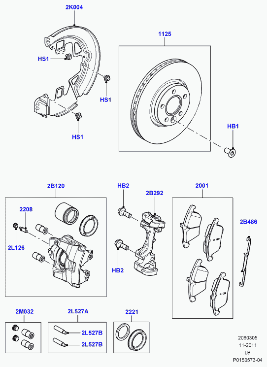 Land Rover LR000568 - Bremžu suports ps1.lv