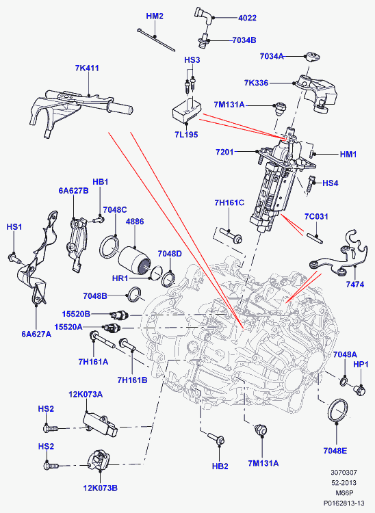 Land Rover LR002929 - Vārpstas blīvgredzens, Mehāniskā pārnesumkārba ps1.lv