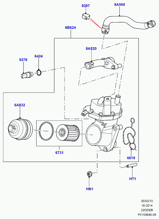 Rover LR001247 - Eļļas filtrs ps1.lv