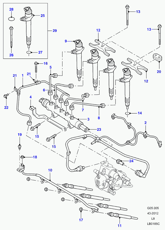 Rover LR004662 - Siltumizolācijas paplāksne, Iesmidzināšanas sistēma ps1.lv