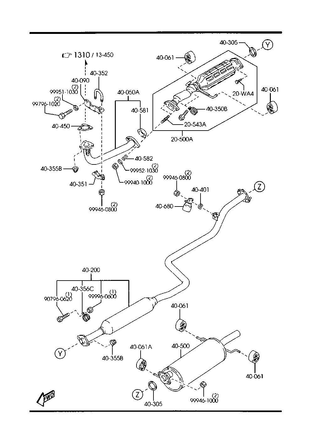 MAZDA FP72-20-600 - Katalizators ps1.lv