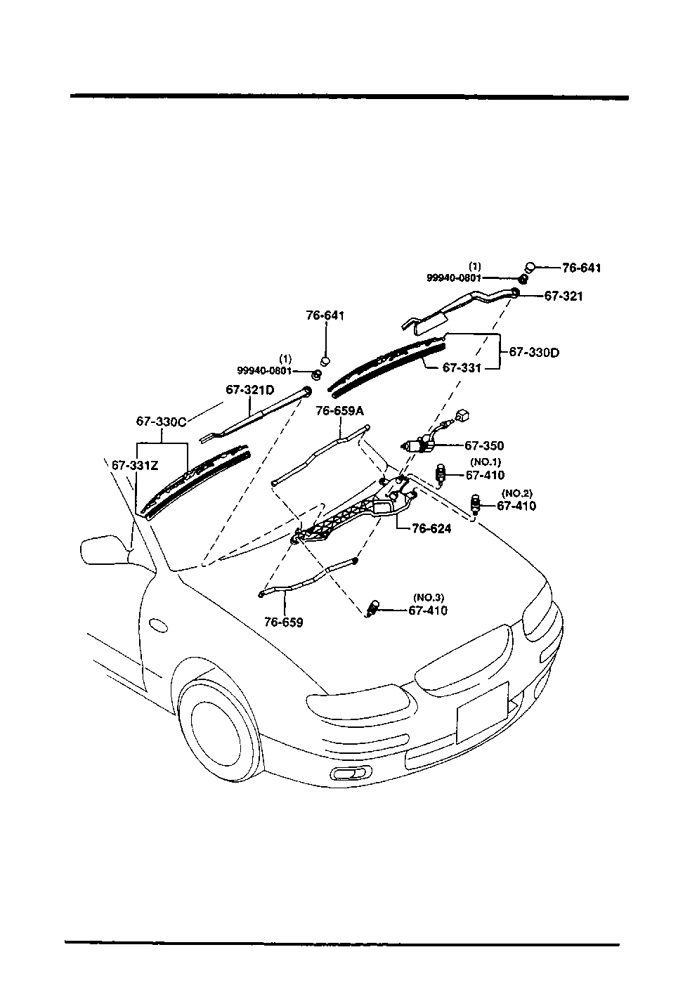 MAZDA TA02-67-330A - Stikla tīrītāja slotiņa ps1.lv