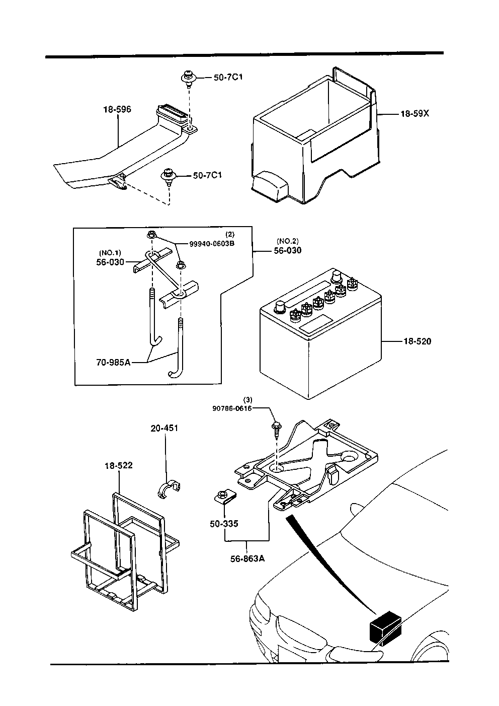 MAZDA AM42-18-520 - BATTERY ps1.lv