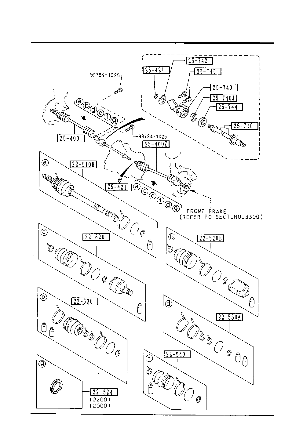 TOYOTA G033-22-530 - Putekļusargs, Piedziņas vārpsta ps1.lv