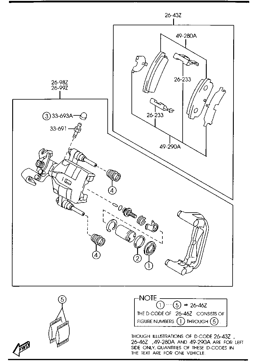 Mercury GPYB-26-48Z - Bremžu uzliku kompl., Disku bremzes ps1.lv